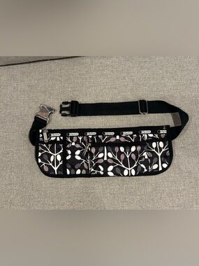 Lesportsac Black Floral Print Waist Pouch